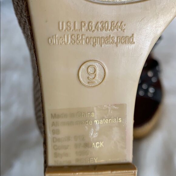 Bakers Black Studded Woven Espadrille Wedg… - Picture 5 of 6